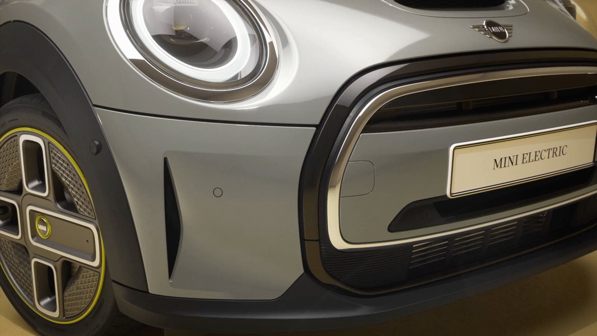 MINI 3 portes Cooper SE – MINI tout-électrique – vue de côté, gris métallisé
