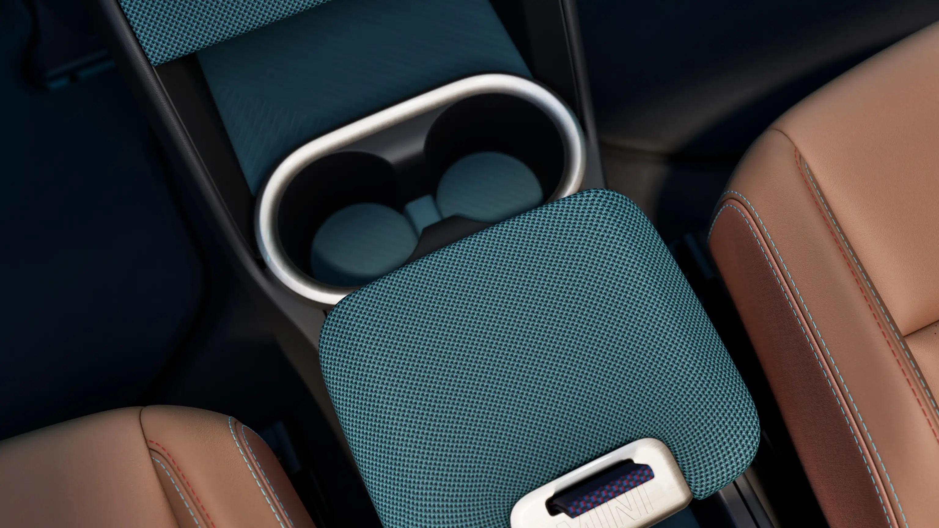 Vue supérieure du tableau de bord du MINI Countryman Electric