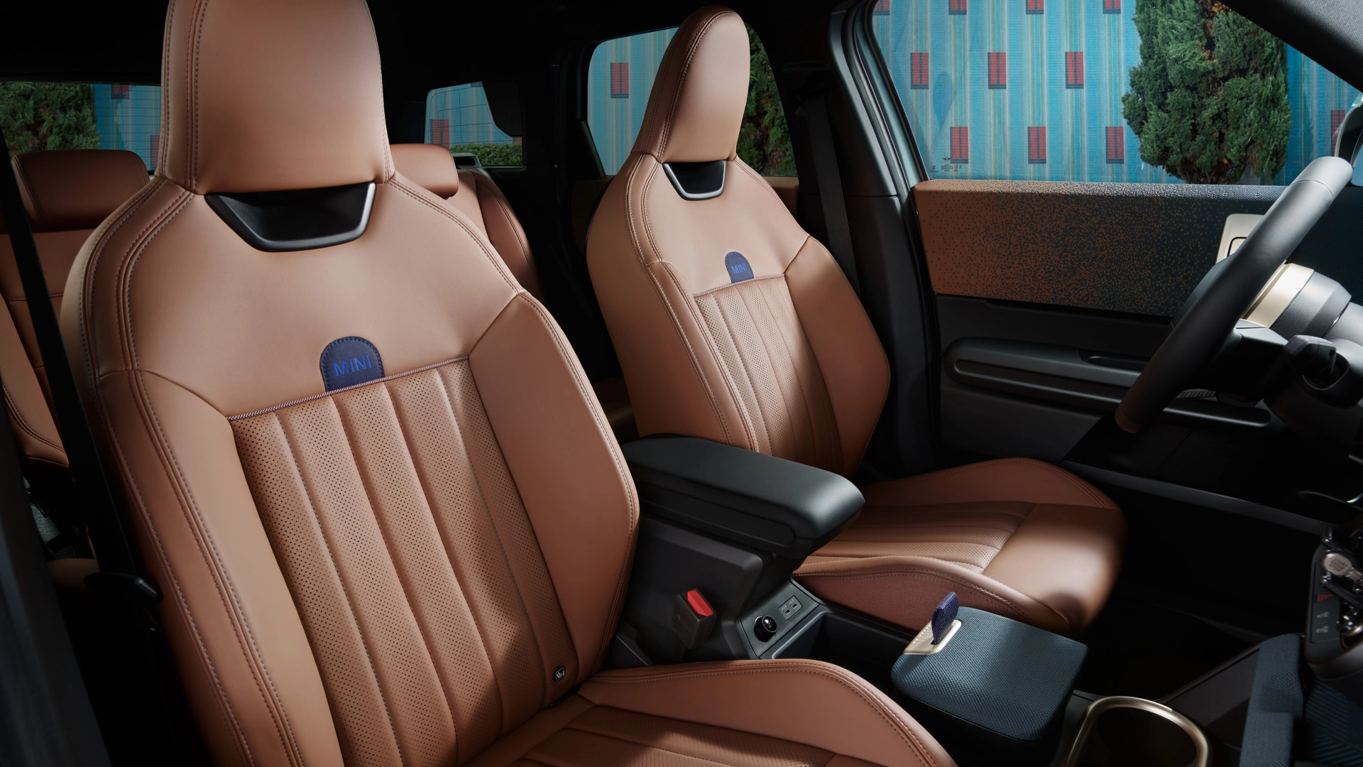 MINI Countryman - intérieur - sièges avant marron
