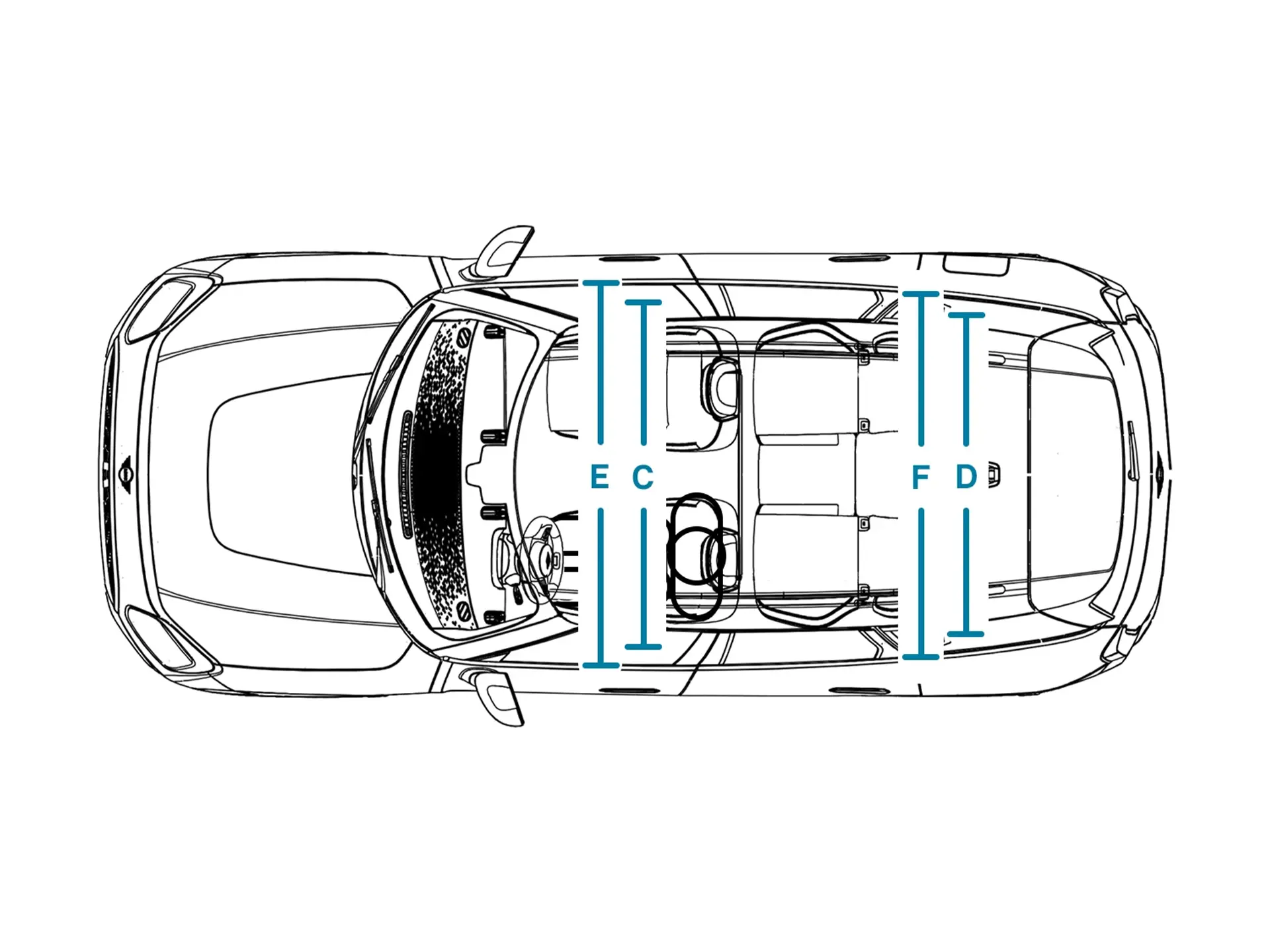 MINI Countryman - Dimensions hauteur intérieur