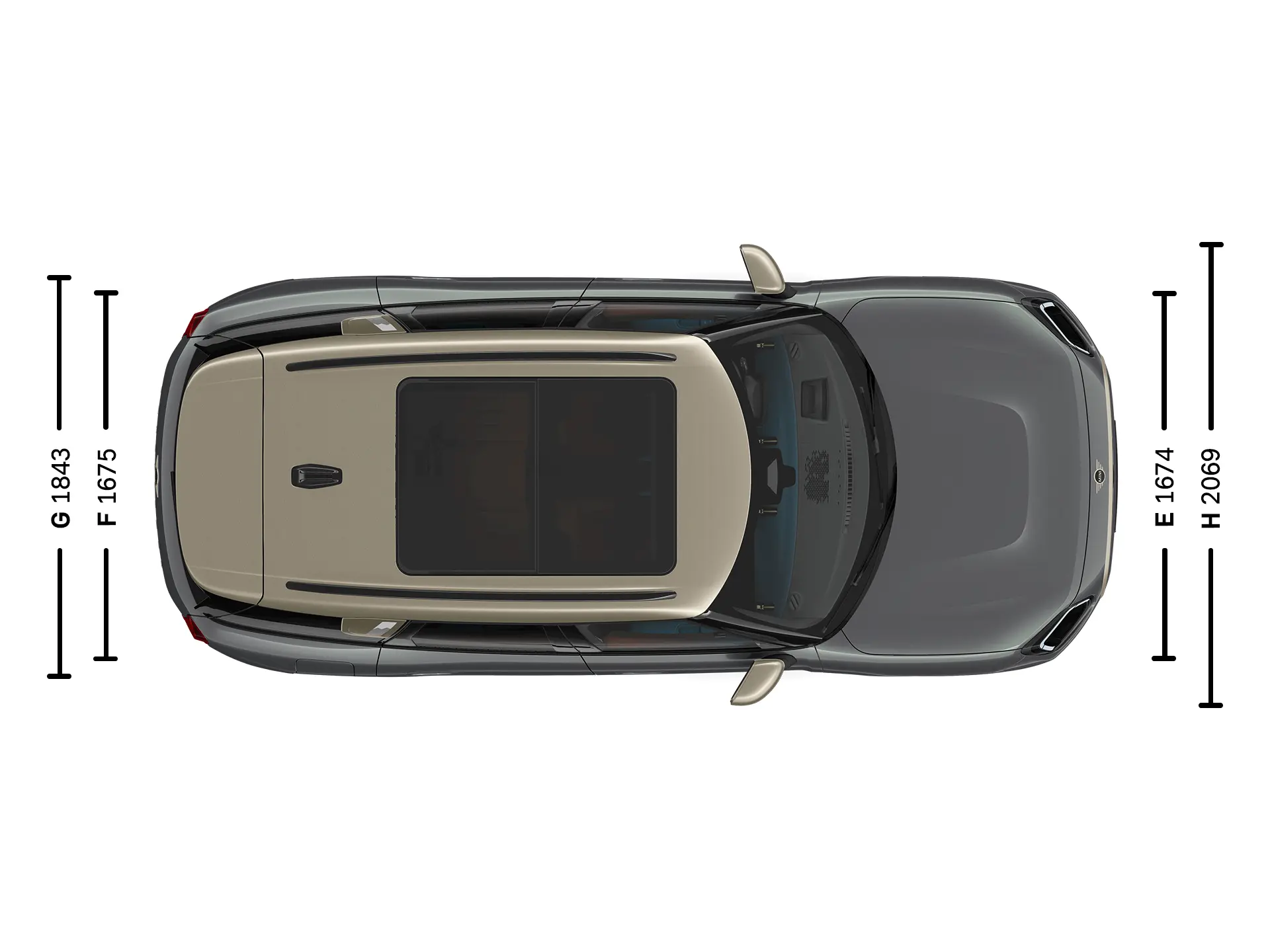 MINI Countryman - Dimensions hauteur