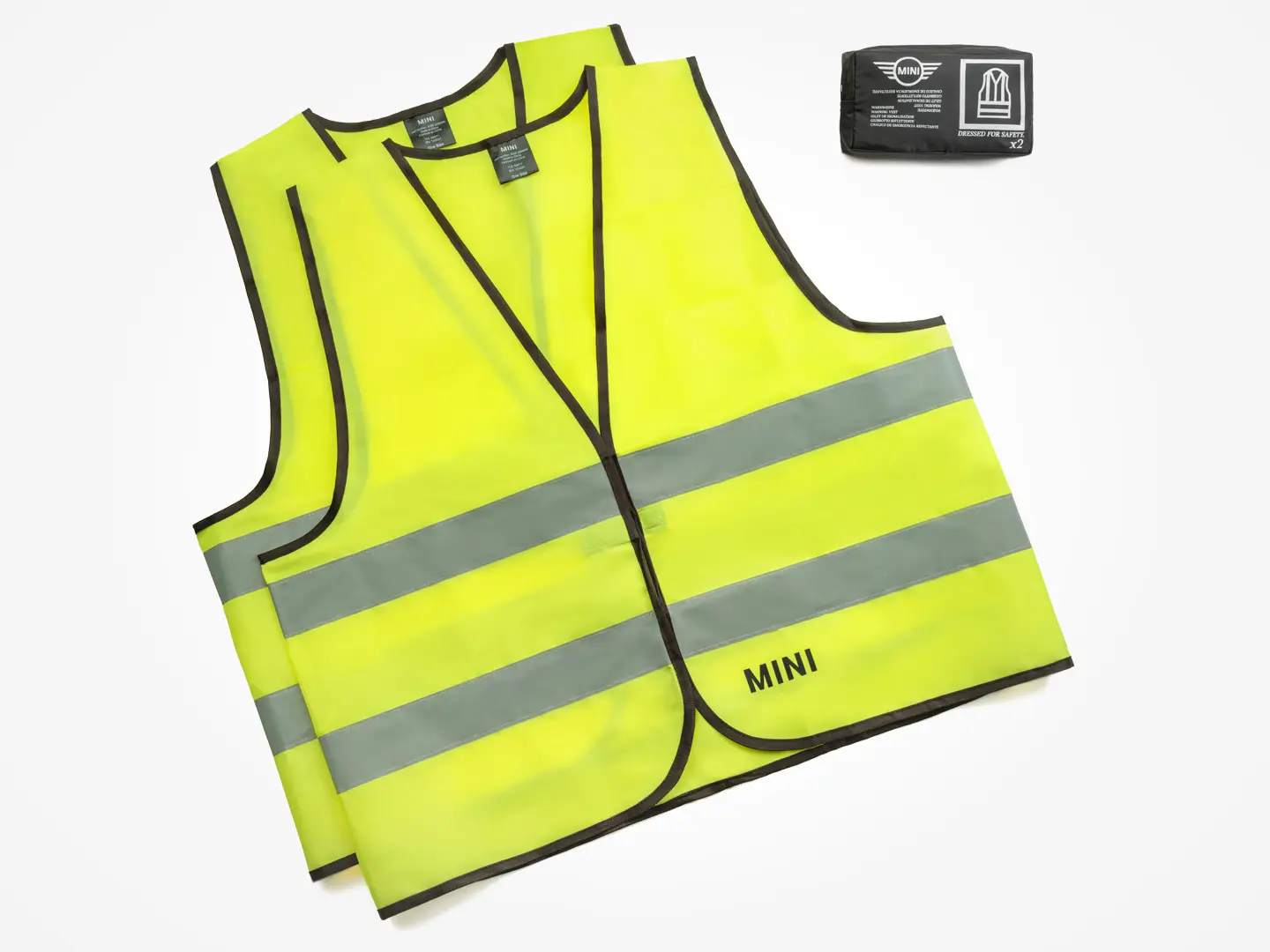 Gilet de sécurité MINI réfléchissant jaune. 