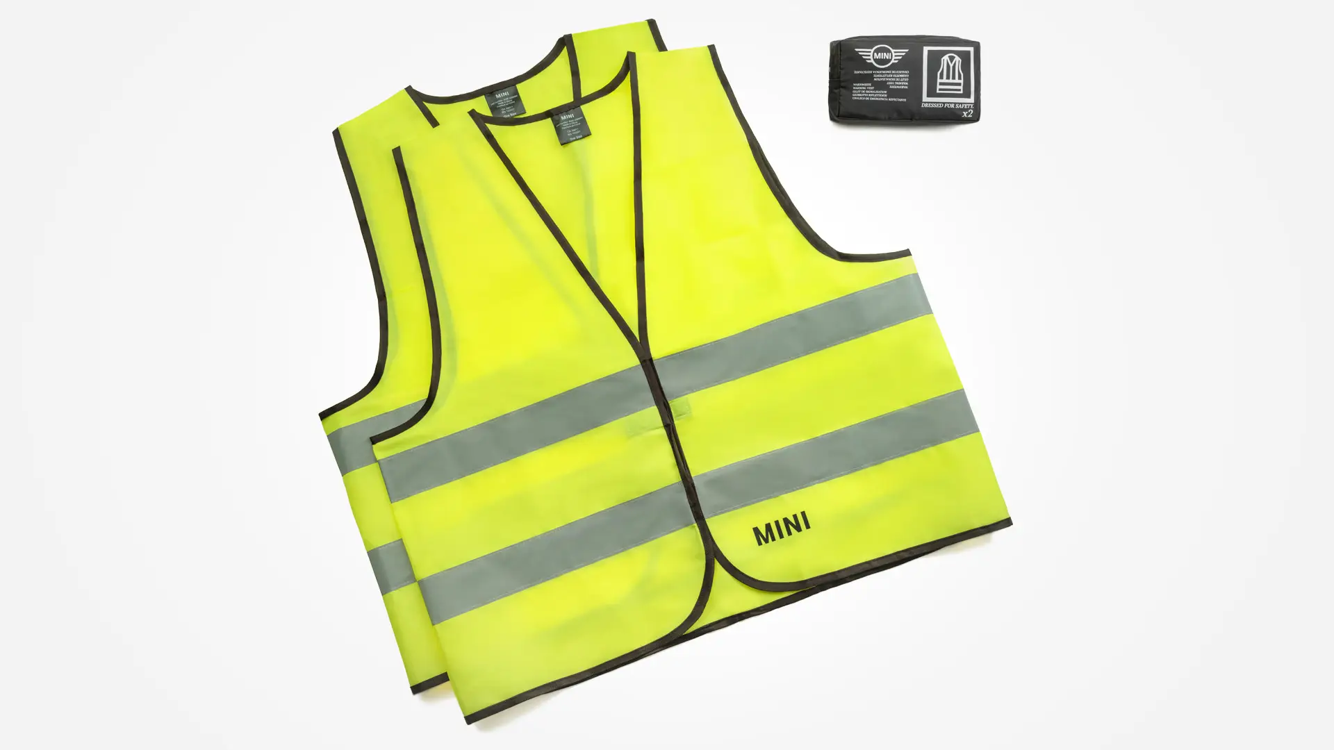 Gilet de sécurité MINI réfléchissant jaune. 