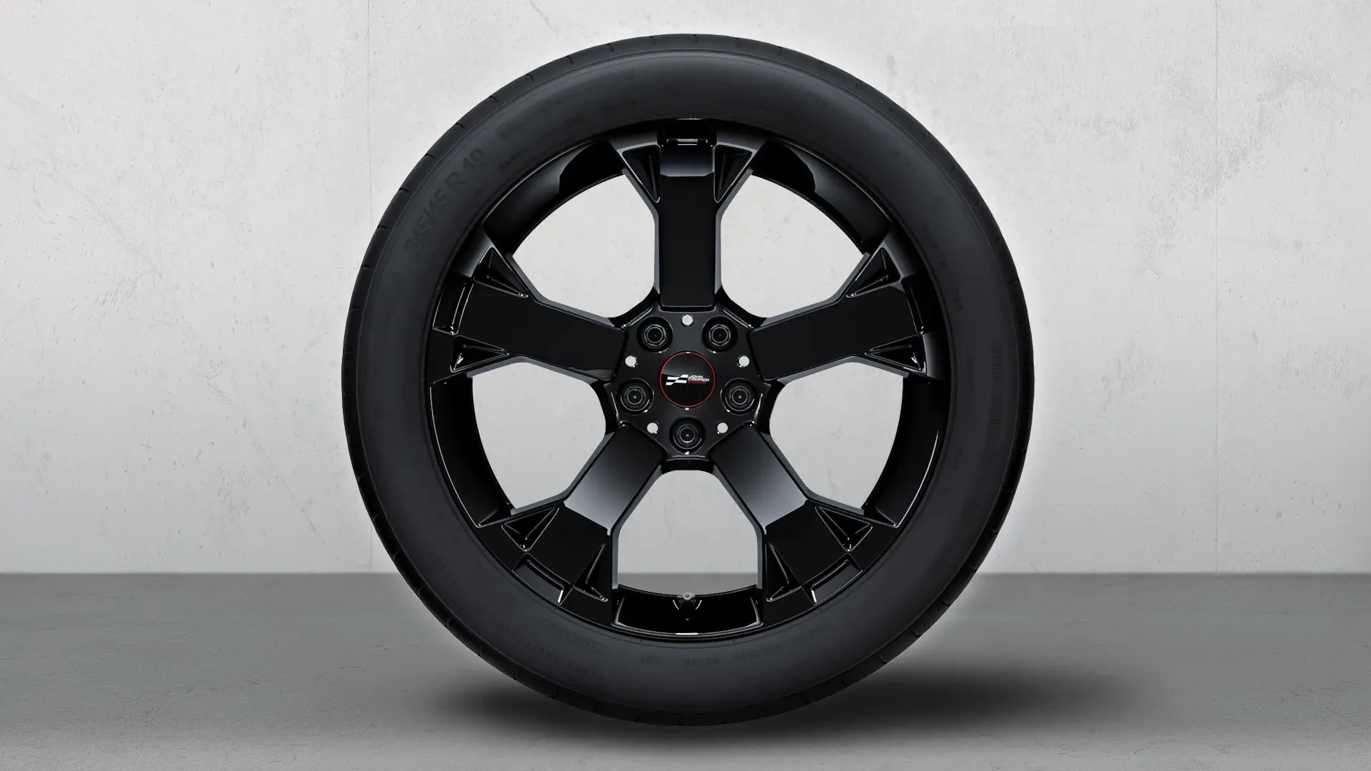 Roue d’hiver John Cooper Works de 19 pouces en alliage léger à rayons de piste style 948 en Jet Black.