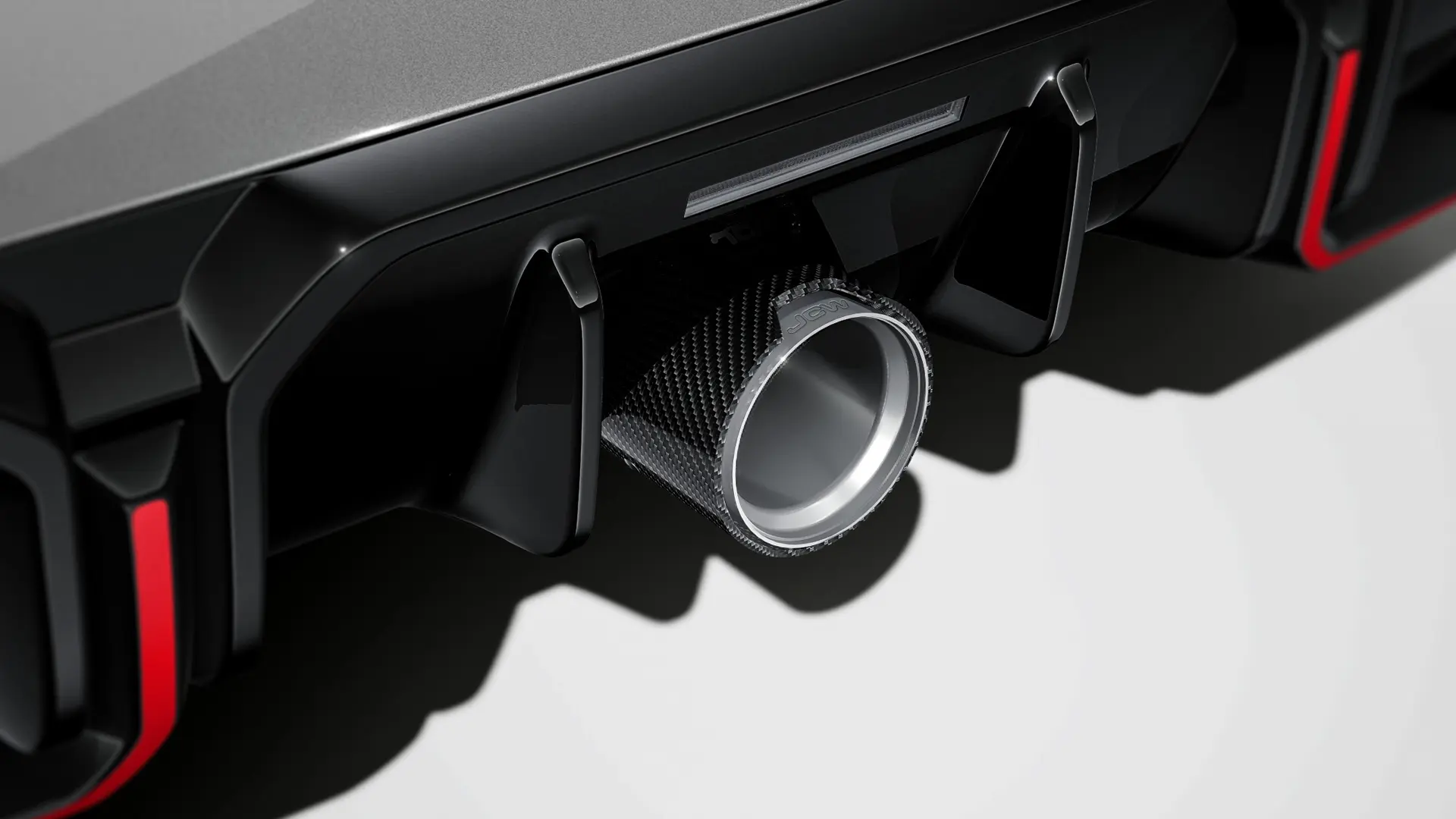 JCW Accessoires - Diffuseur arrière JCW brillant.