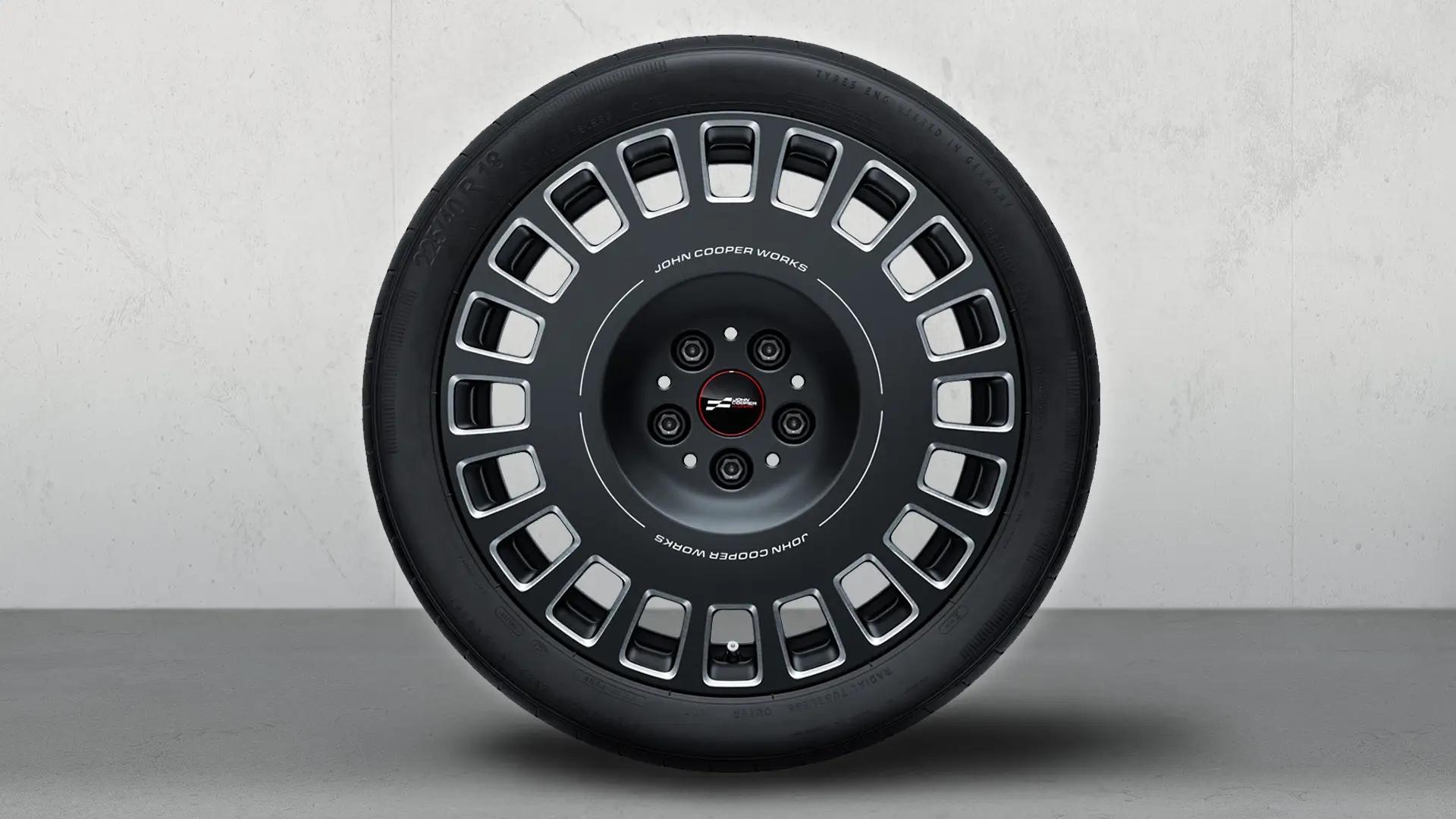 Jantes alliage 18" JCW Rallye Spoke 992 Bicolor (Frozen Midnight Grey, poli), jeu de roues complètes été.