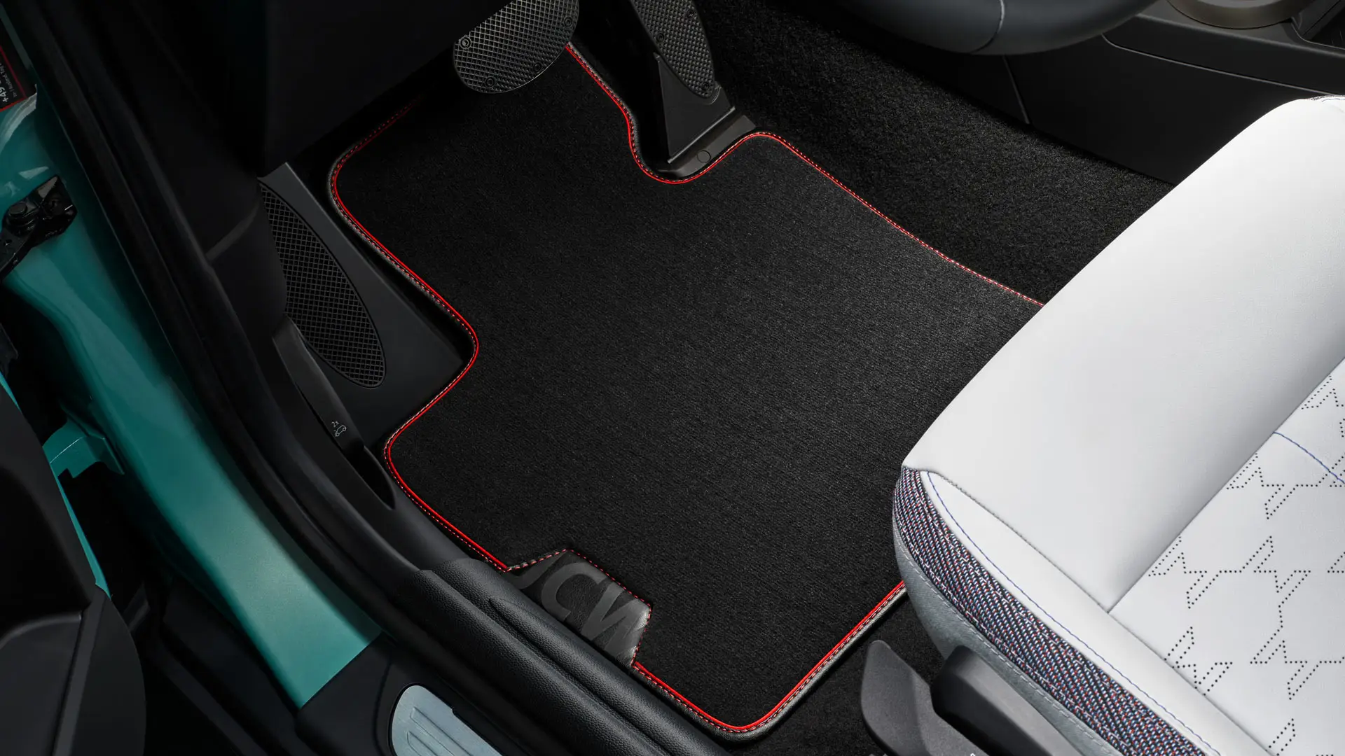 Tapis de sol textile John Cooper Works pour MINI. 