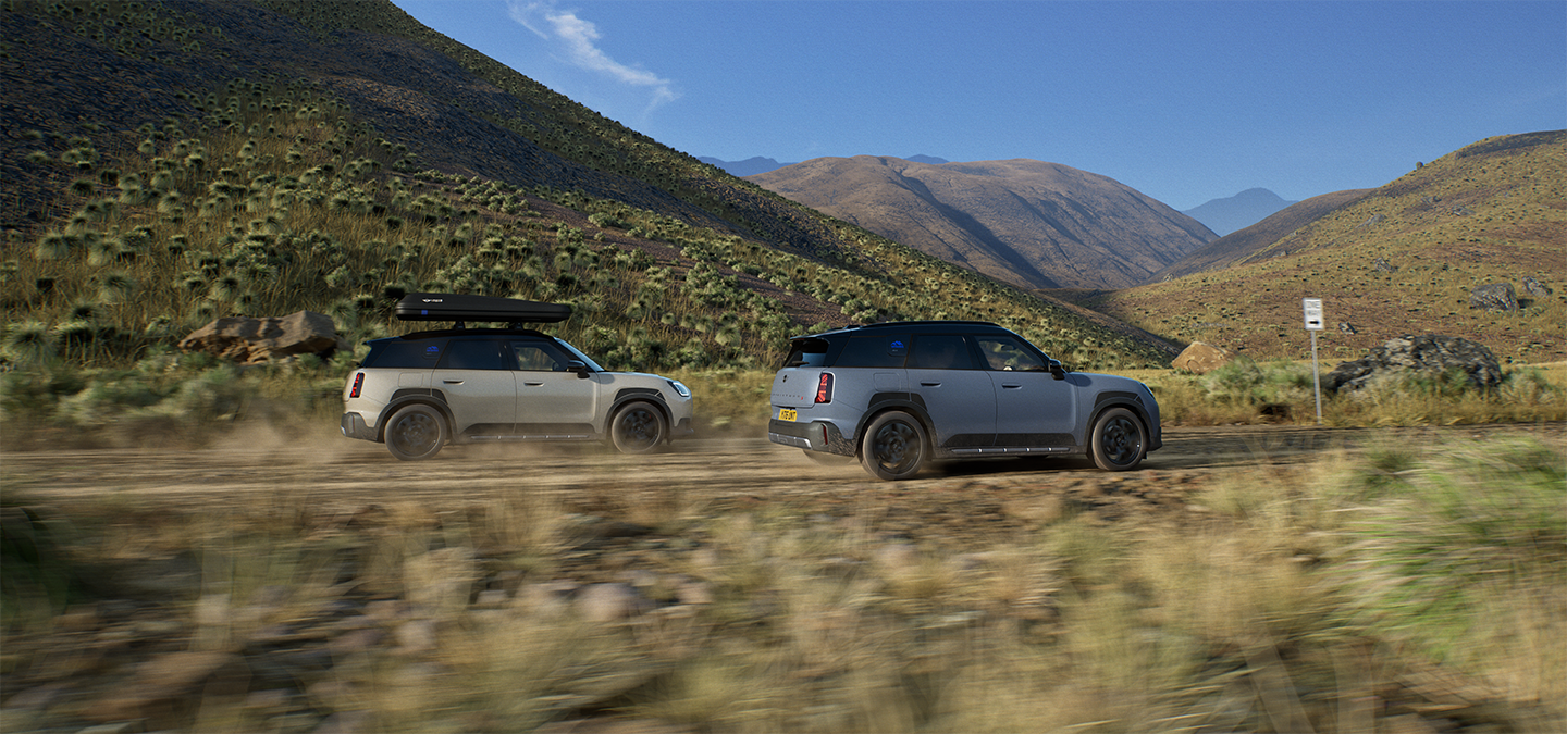 Photo de l'intérieur de la MINI Countryman Untamed Edition mettant en valeur les sièges.