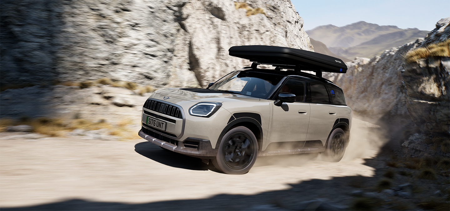 Photo de l'intérieur de la MINI Countryman Untamed Edition mettant en valeur les sièges.