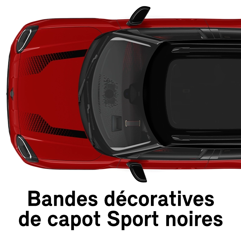 MINI - équipement - bandes sports rouges finition jcw
