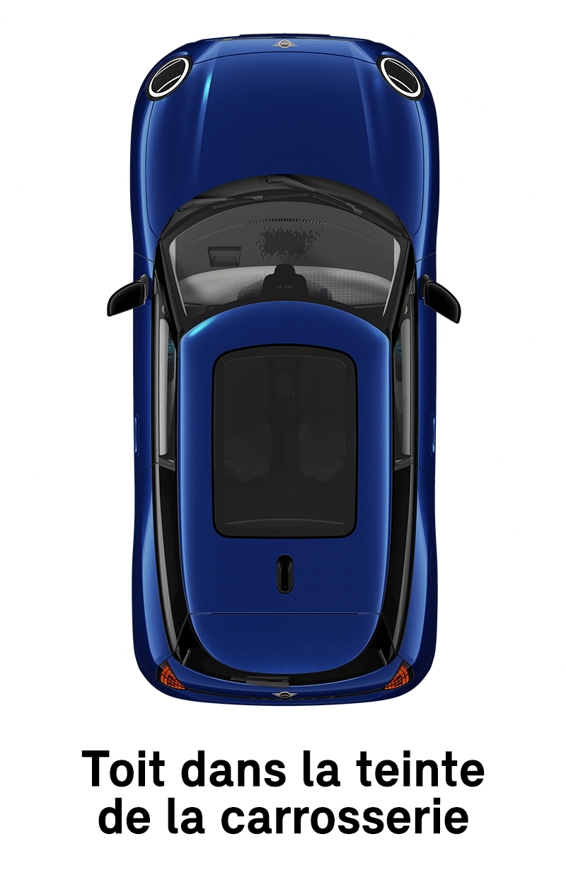  MINI - équipement - toit finition Favoured dans la couleur de la carrosserie