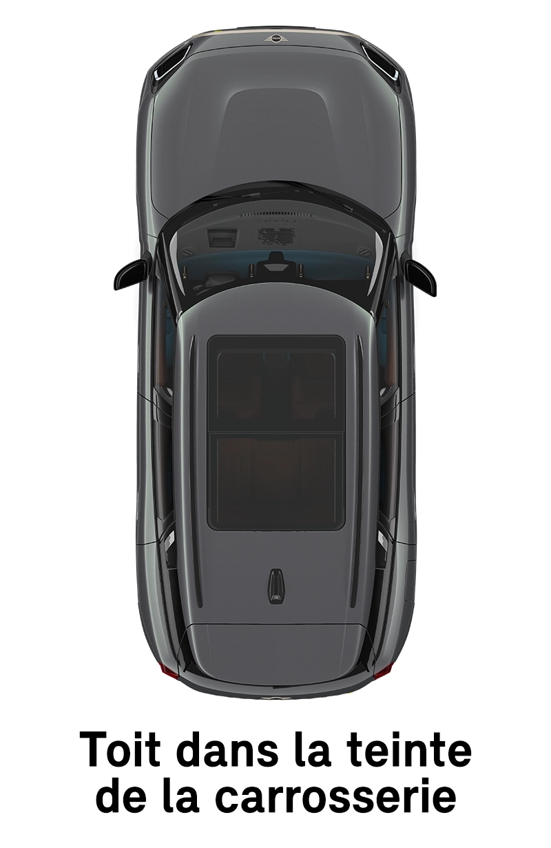  MINI - équipement - toit finition Favoured dans la couleur de la carrosserie