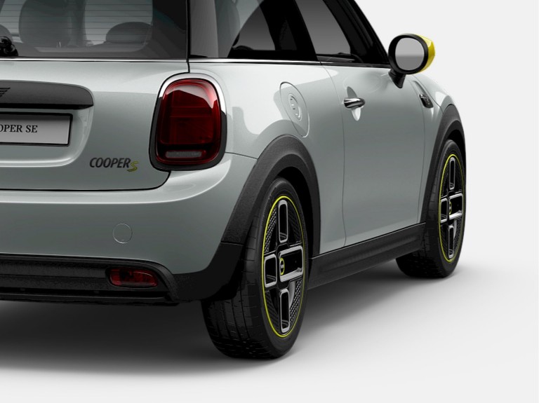 mini electromobilité - argent et noir - vue latérale