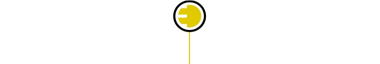 mini électrique - ligne de séparation - logo électrique